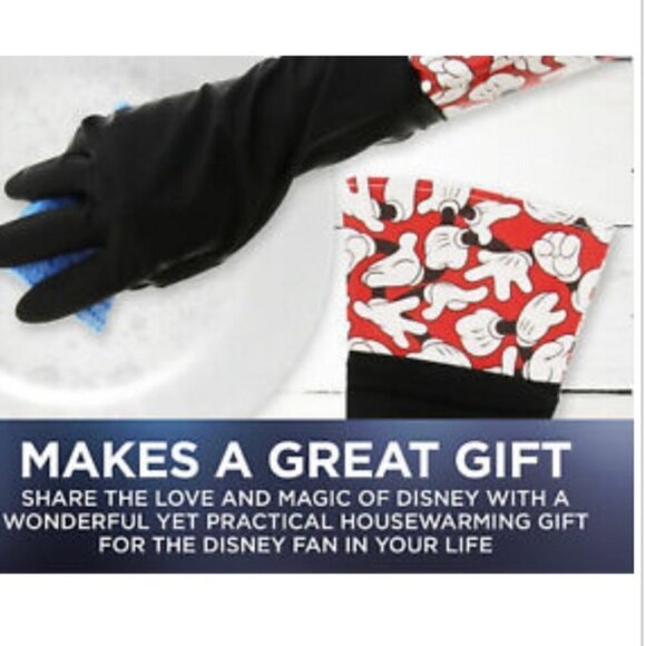 Mickey Mouse Disney Cleaning Multi Purpose Gloves Reusable Black Multi C… - Picture 4 of 16